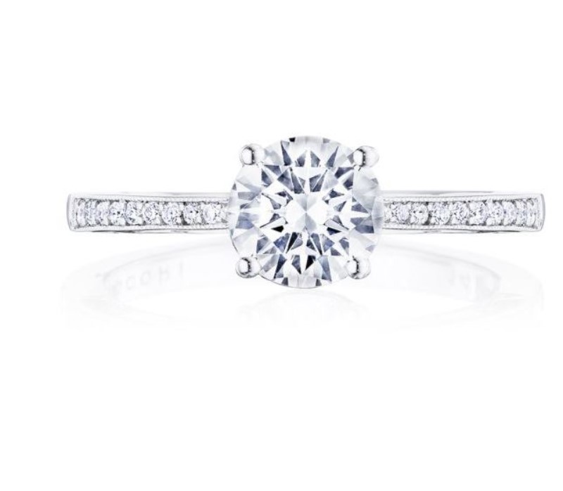 Tacori 14K White Gold Diamond Ring Semi-Mount Tacori 14K White Gold Diamond Ring Semi-Mount