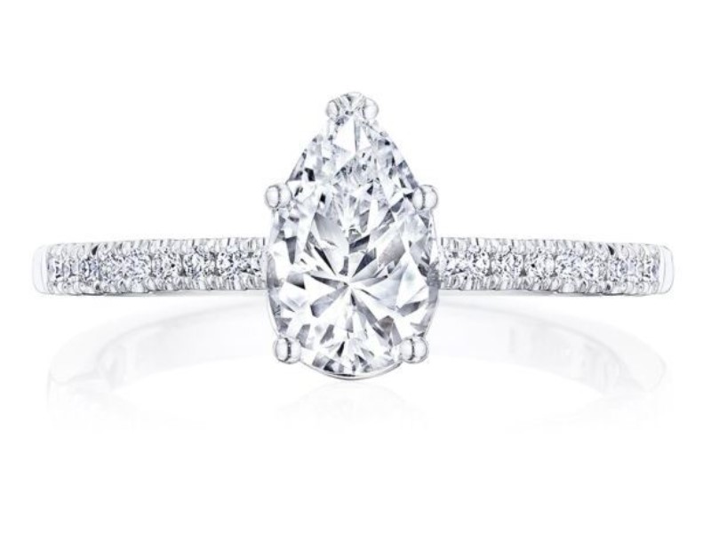 14K White Gold Diamond Ring Semi-Mount 14K White Gold Diamond Ring Semi-Mount