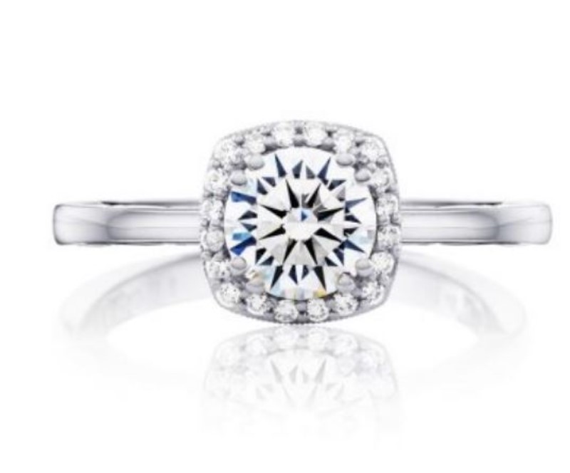 Tacori 14K White Gold Diamond Semi-Mount Tacori 14K White Gold Diamond Semi-Mount
