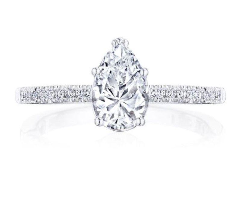 Tacori 14K White Gold Diamond Ring Semi-Mount Tacori 14K White Gold Diamond Ring Semi-Mount