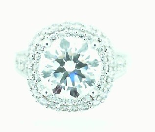 Tacori 18k White Gold Diamond Engagement Ring Semi Mount Tacori 18k White Gold Diamond Engagement Ring Semi Mount