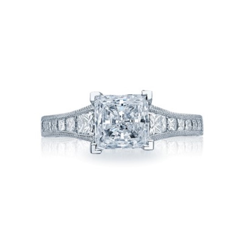 Tacori 18k White Gold Diamond Engagement Ring Semi Mount Tacori 18k White Gold Diamond Engagement Ring Semi Mount