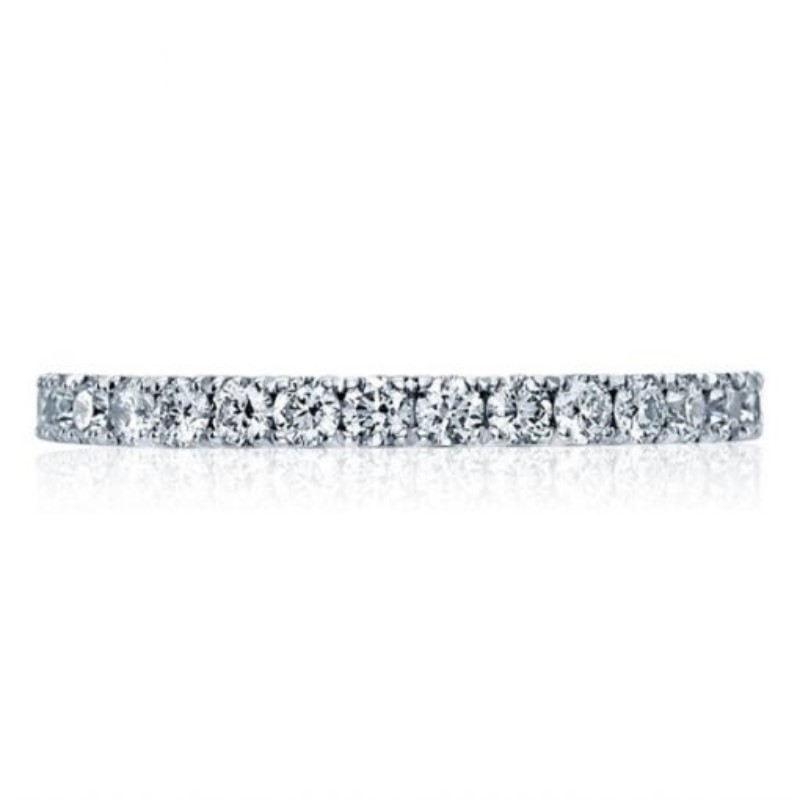 Tacori 18K White Gold Diamond Wedding Band
