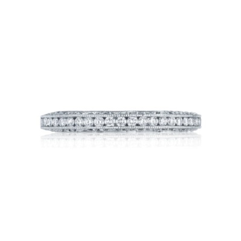 Tacori 18K White Gold Diamond Wedding Band