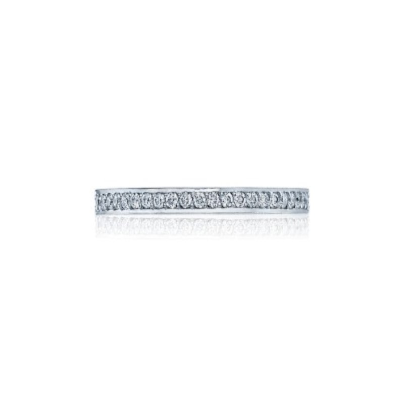 Tacori 18K White Gold Diamond Wedding Band