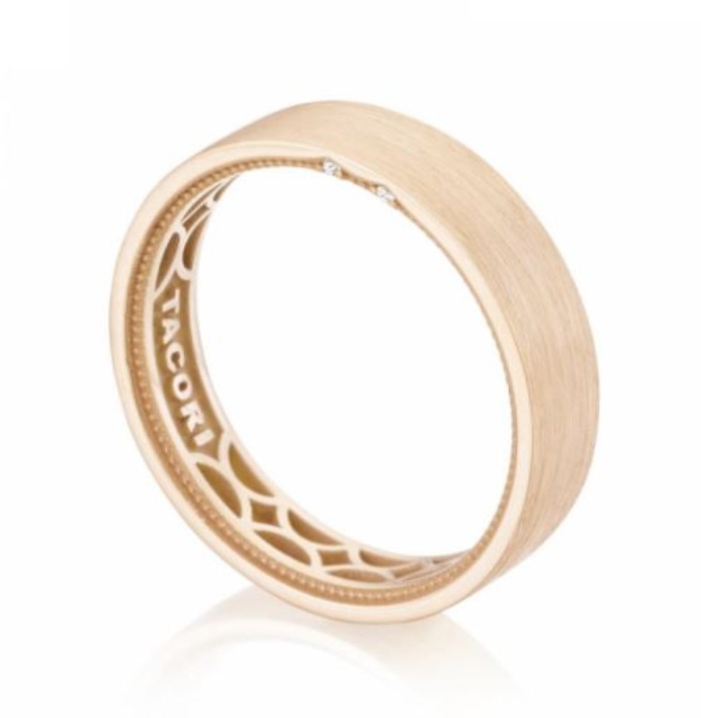 Tacori 14K Rose Gold Men's Wedding Band