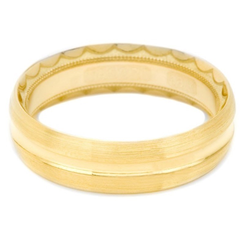 Tacori 18K Yellow Gold Men's Wedding Band