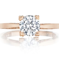 Tacori 18K Rose Gold Diamond Ring Semi-Mount thumbnail 1