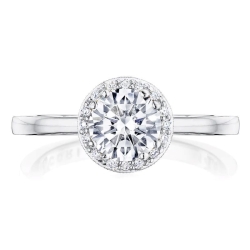 14K White Gold Diamond Ring Semi-Mount thumbnail 1