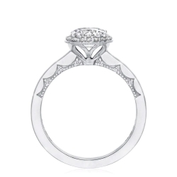 14K White Gold Diamond Ring Semi-Mount thumbnail 2