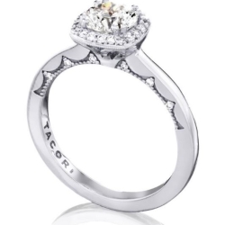 Tacori 14K White Gold Diamond Semi-Mount thumbnail 3