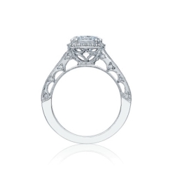 Tacori 18k White Gold Diamond Engagement Ring Semi Mount thumbnail 2