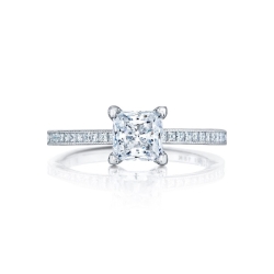 Tacori 18k White Gold Engagement Ring Semi Mount thumbnail 1
