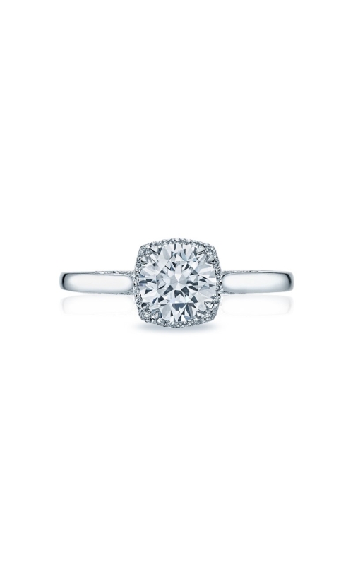 Tacori 18k White Gold Round Halo Diamond Engagement Ring