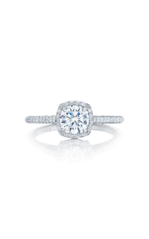Tacori 18k White Gold Diamond Engagement Ring Semi Mount