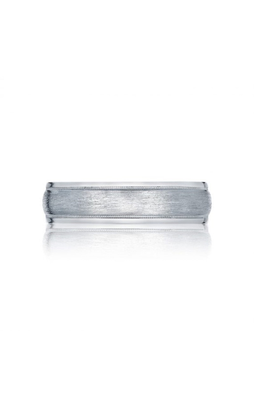 Tacor 18K White Gold Men's Wedding Band