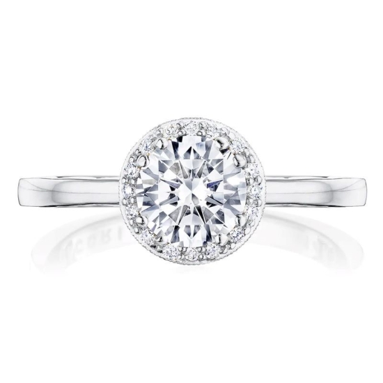 14K White Gold Diamond Ring Semi-Mount
