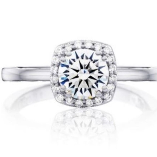Tacori 14K White Gold Diamond Semi-Mount