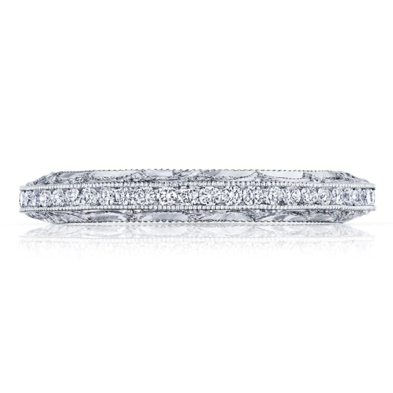 18K White Gold Ladies Wedding Band