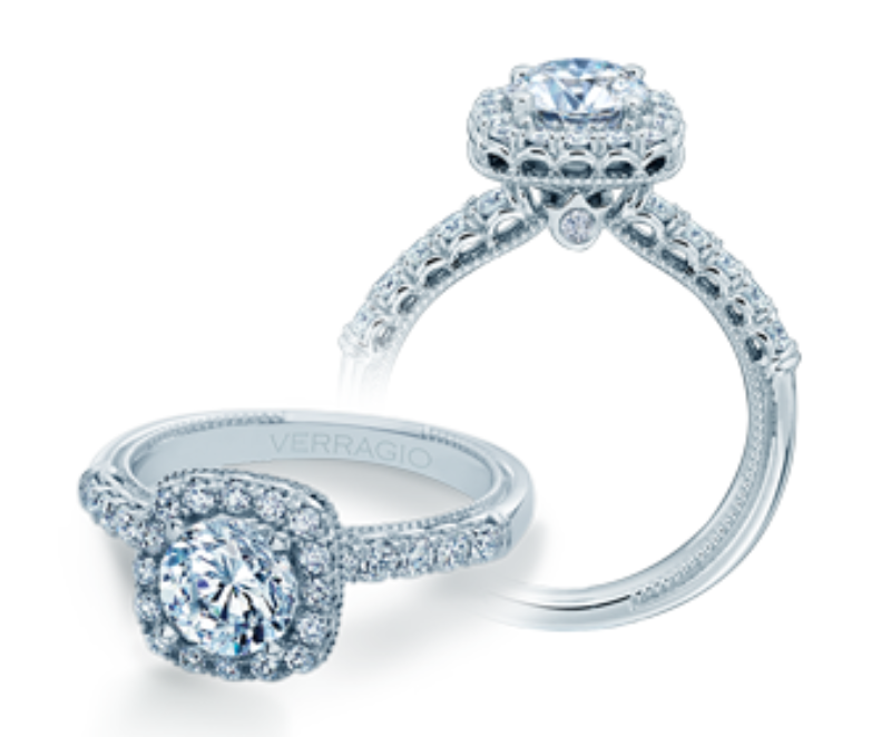 Verragio 14K White Gold Renaissance Engagement Ring Verragio 14K White Gold Renaissance Engagement Ring
