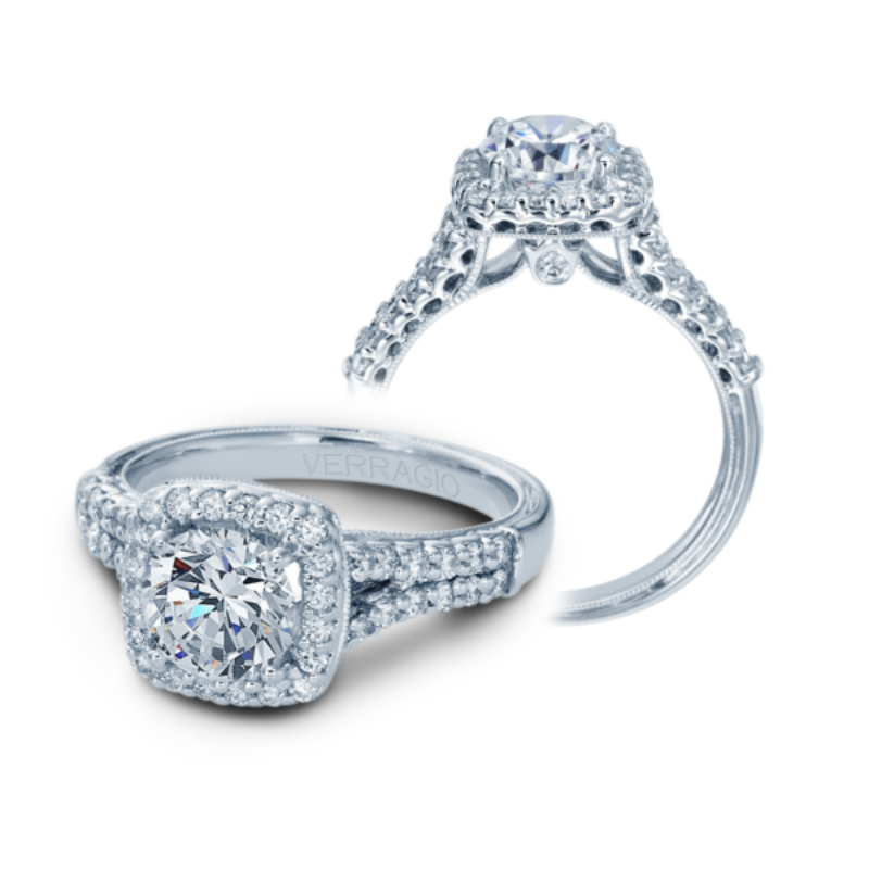 Verragio 14K White Gold Renaissance Engagement Ring Verragio 14K White Gold Renaissance Engagement Ring
