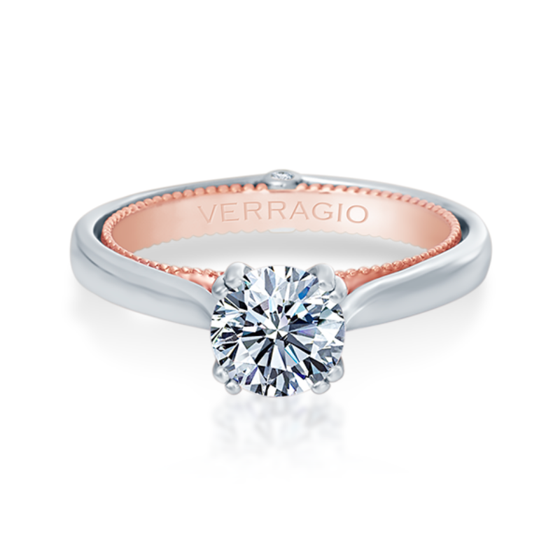 Verragio 18K Two Tone Couture Engagement Ring