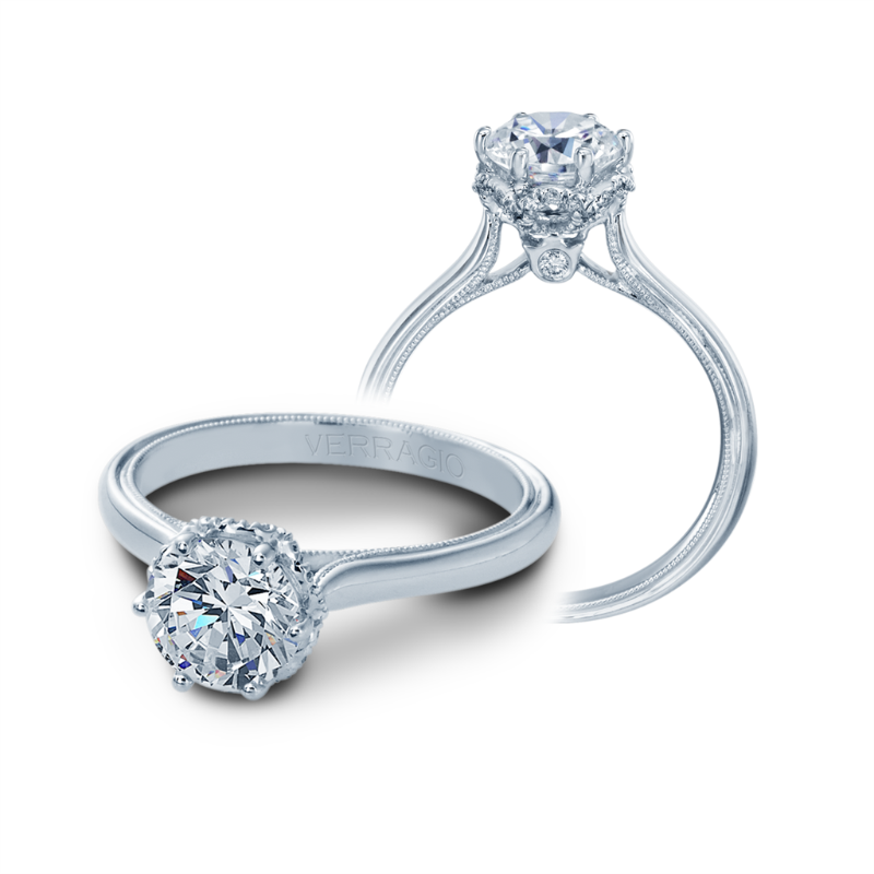 Verragio 14K White Gold Renaissance Engagement Ring Verragio 14K White Gold Renaissance Engagement Ring