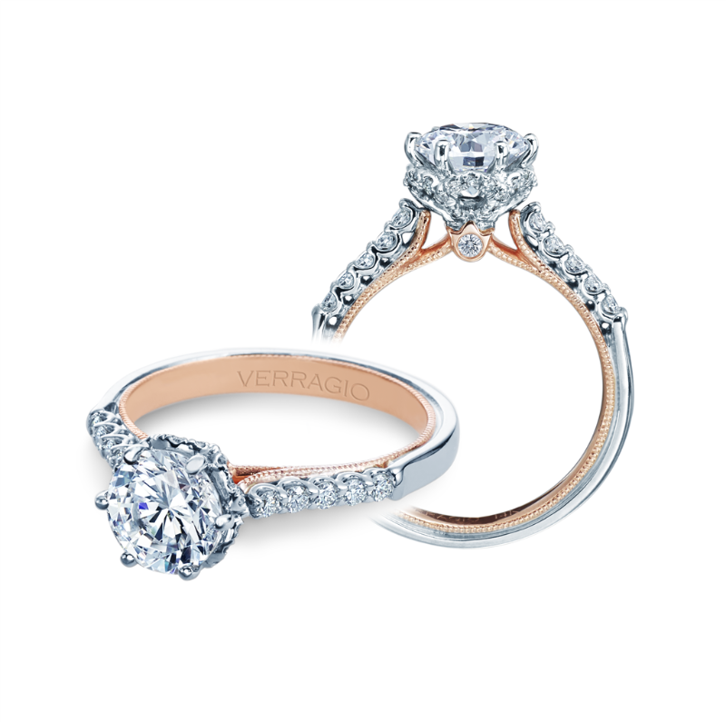 Verragio 14K Two Tone Renaissance Engagement Ring