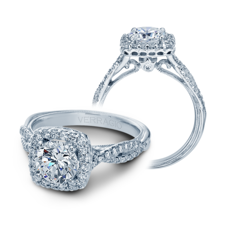 Verragio 14K White Gold Renaissance Engagement Ring Verragio 14K White Gold Renaissance Engagement Ring
