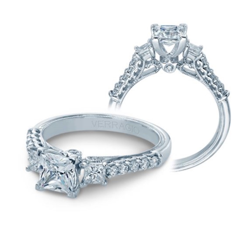 Verragio 14K White Gold Renaissance Engagement Ring Verragio 14K White Gold Renaissance Engagement Ring