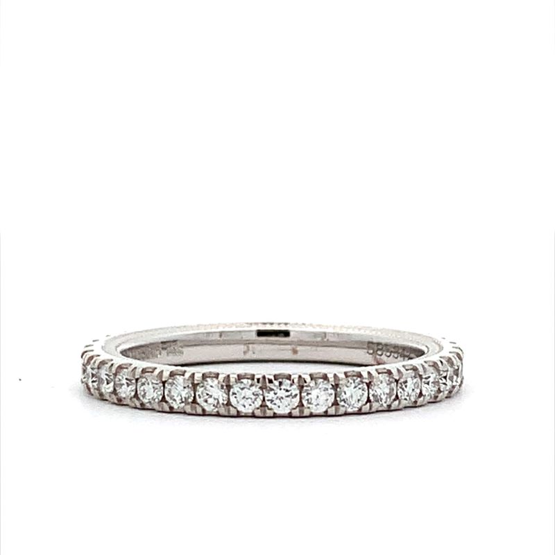 14k White Gold Diamond Wedding Band