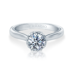 Verragio 14K White Gold Renaissance Engagement Ring thumbnail 1
