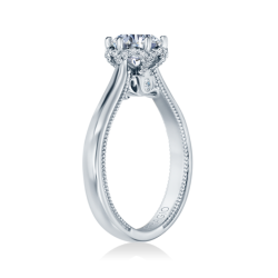 Verragio 14K White Gold Renaissance Engagement Ring thumbnail 3