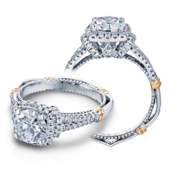 Verragio 14K White Gold Parisian Engagement Ring thumbnail 2