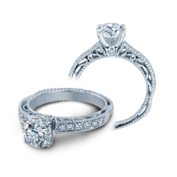 Verragio 18K White Gold Venetian Engagement Ring thumbnail 2