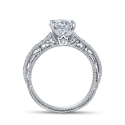 Verragio 18K White Gold Venetian Engagement Ring thumbnail 3