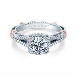 Verragio 14K Two Tone Parisian Engagement Ring thumbnail 1