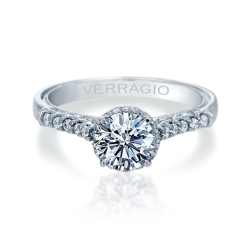 Verragio 14K White Gold Renaissance Engagement Ring thumbnail 2