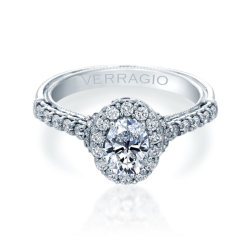 Verragio 14K White Gold Renaissance Engagement Ring thumbnail 2