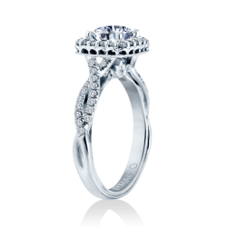 Verragio 14K White Gold Renaissance Engagement Ring thumbnail 3